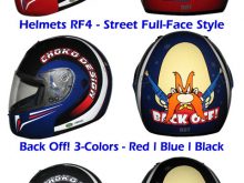 Yosemite Same 'Back-Off!' RF4 Rodia Motorsport Helmets!