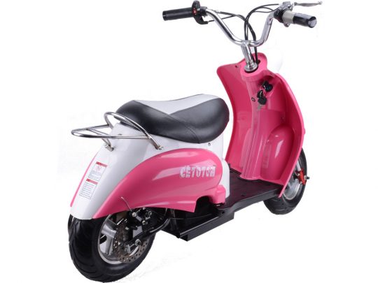 Pink Girls Electric Moped 24v