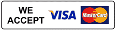 We Accept Visa/Mastercard
